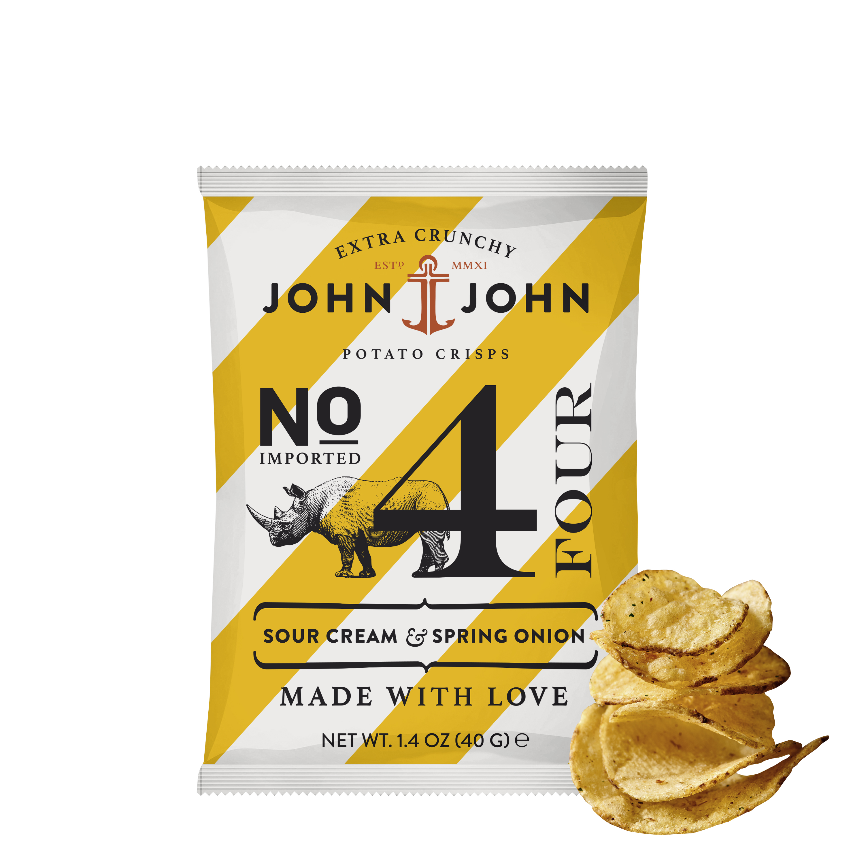 No. 4 Crisps Sour Cream & Spring Onion