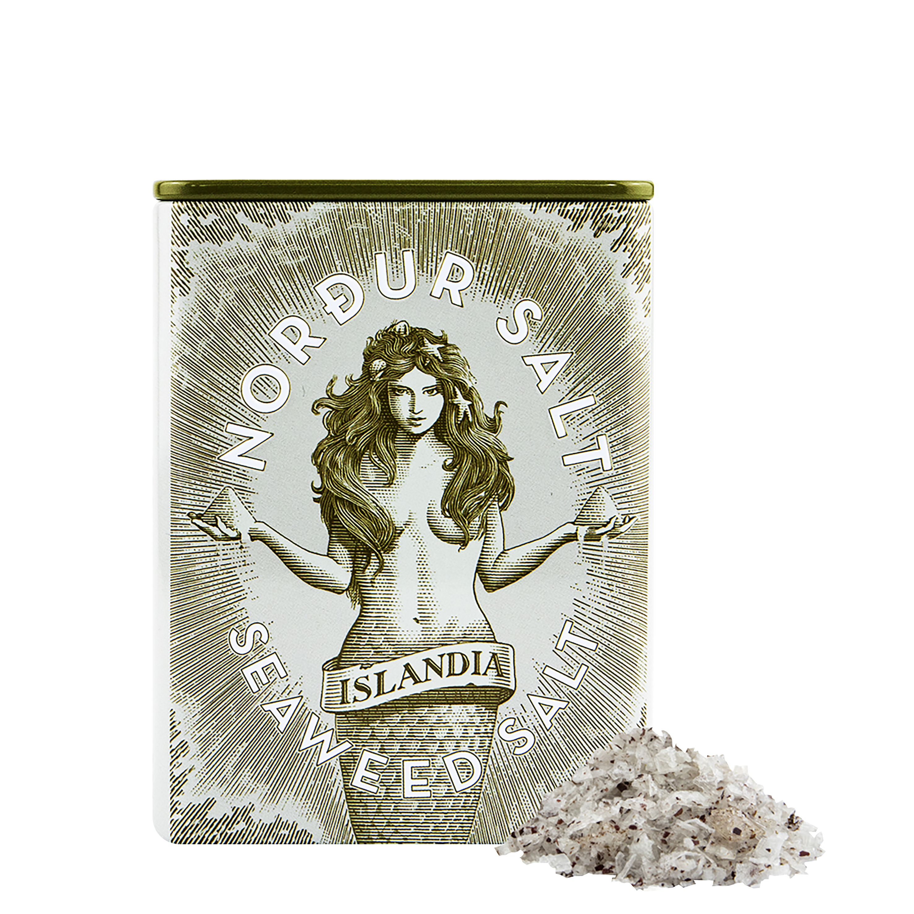 Arctic Sea Salt Flakes Seaweed Tin