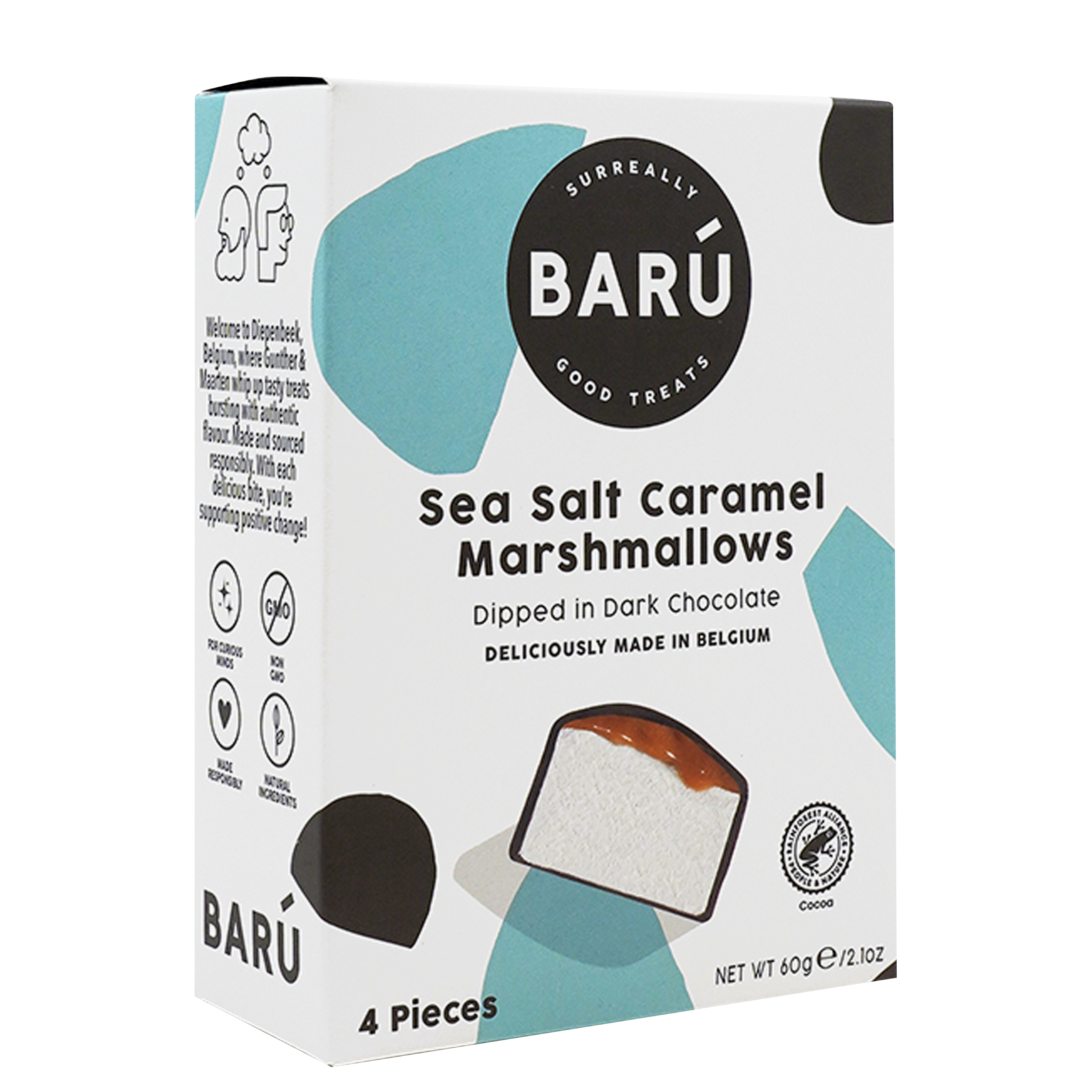 Dark Choc. & Sea Salt Caramel Marshmallow 4-Pack