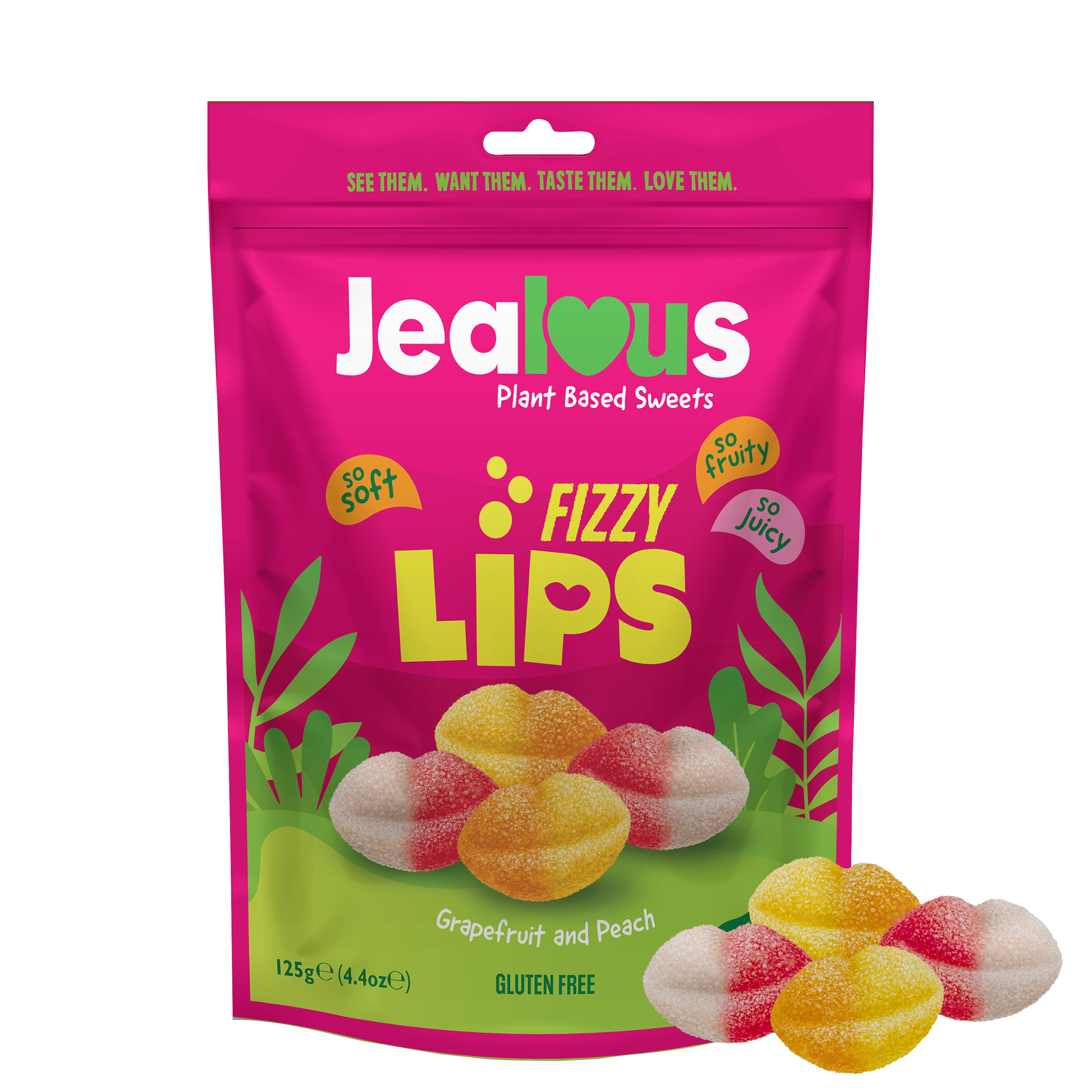 Vegan Fruit Gum Fizzy Lips