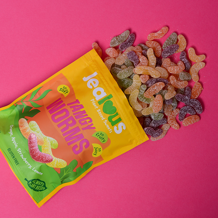 Vegan Fruit Gum Tangy Worms