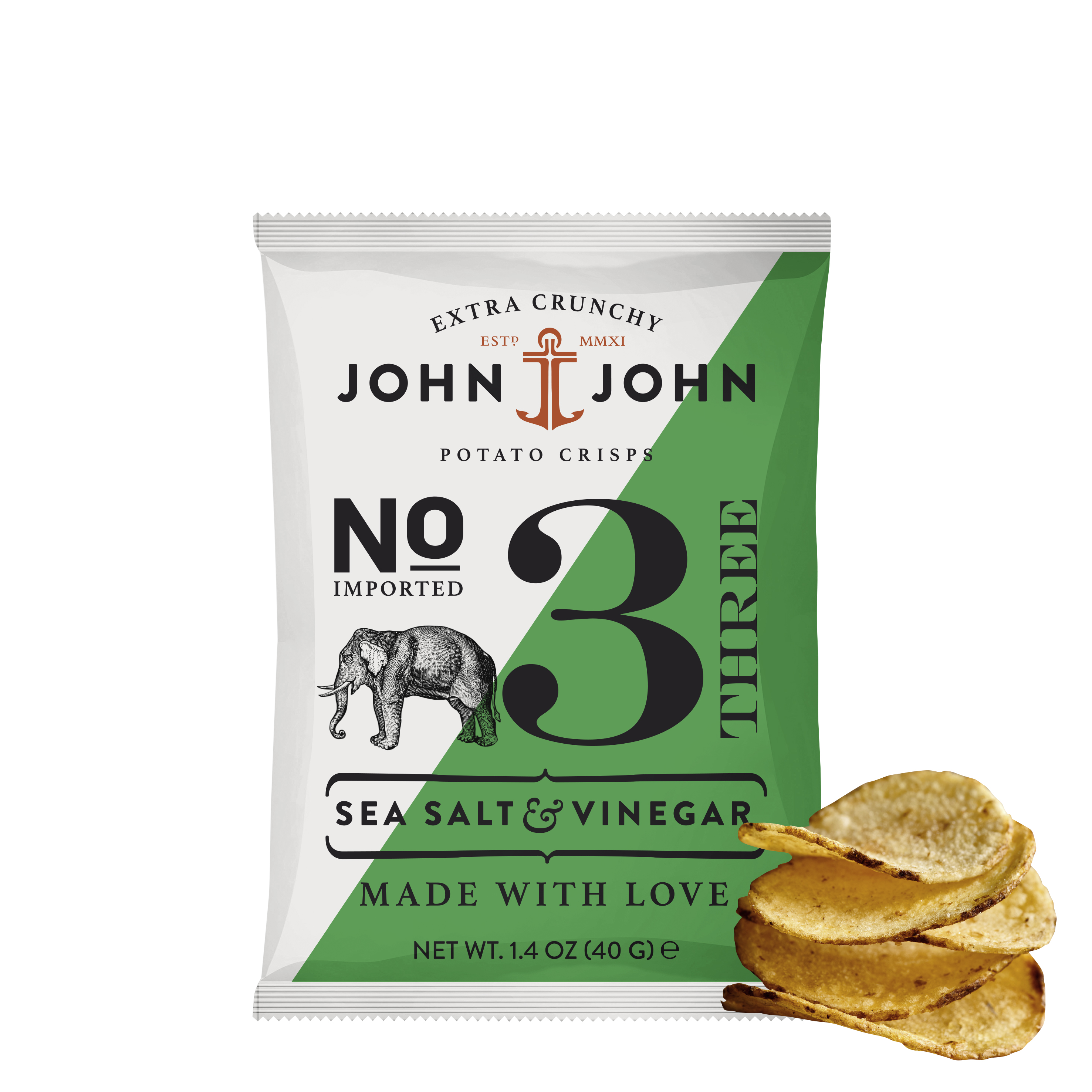 No. 3 Crisps Sea Salt & Vinegar