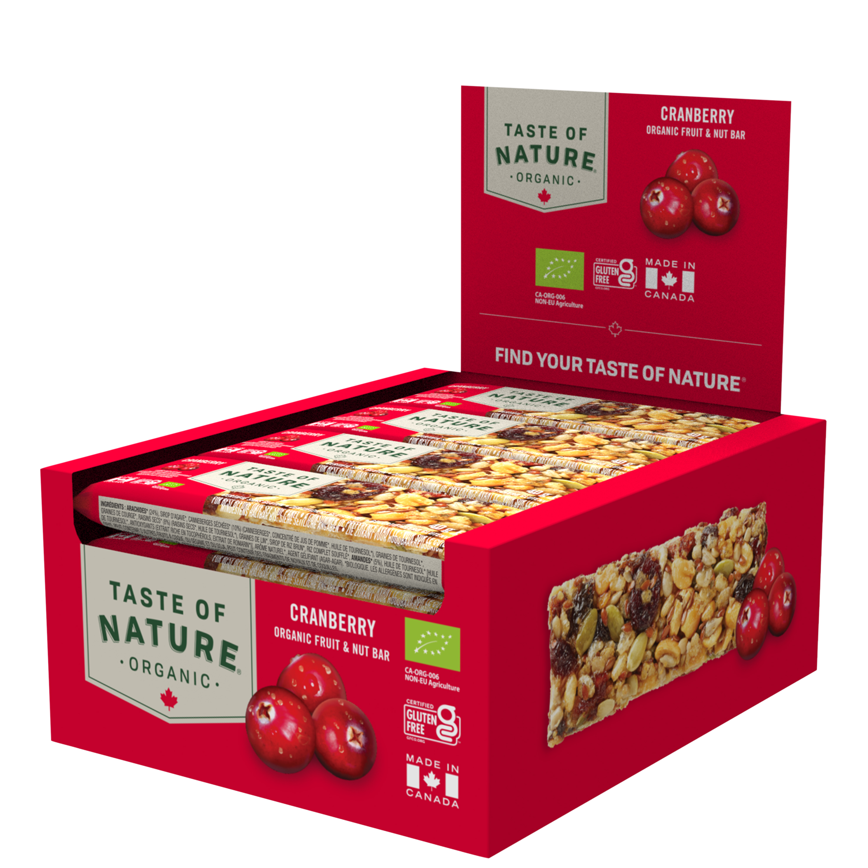 Organic Bar Cranberry