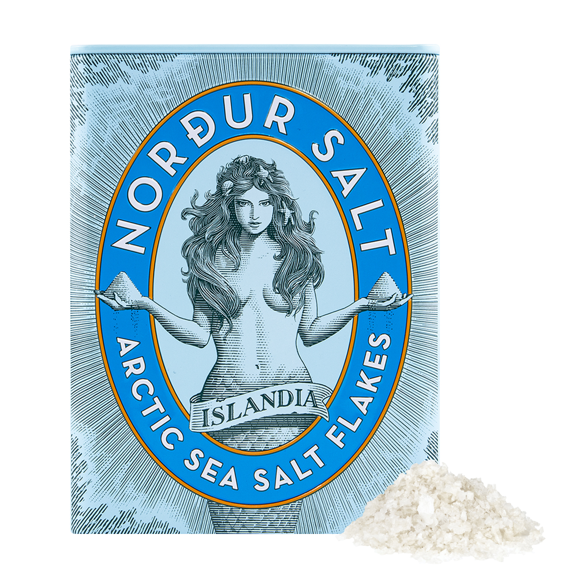 Arctic Sea Salt Flakes Natural Metal Tin