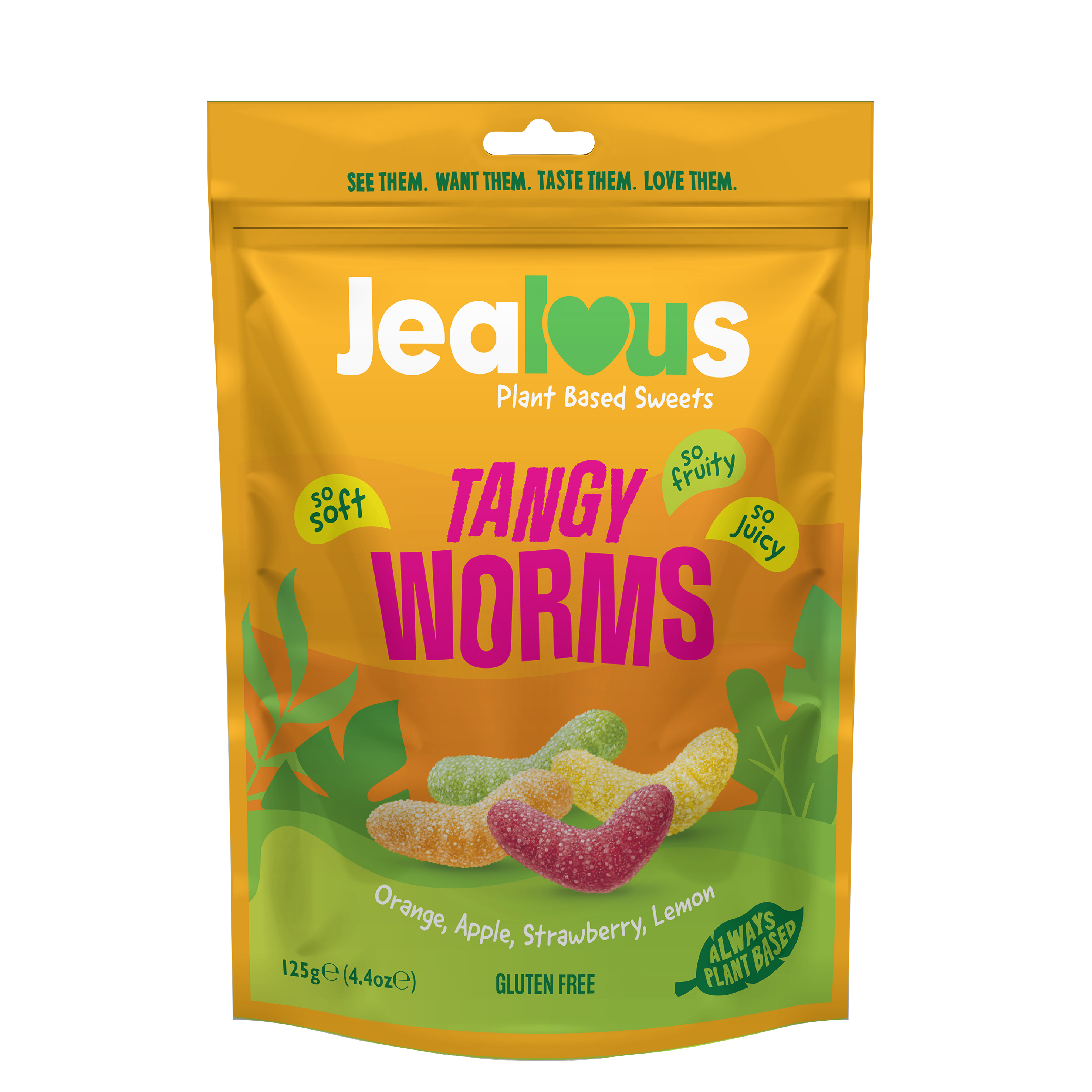 Vegan Fruit Gum Tangy Worms