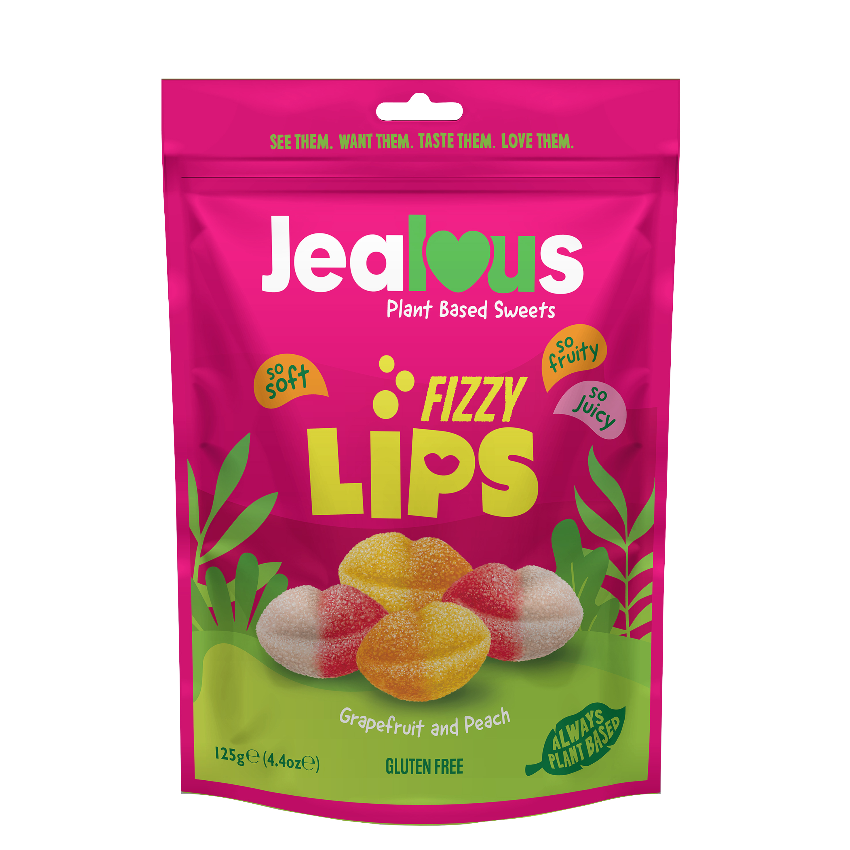 Vegan Fruit Gum Fizzy Lips